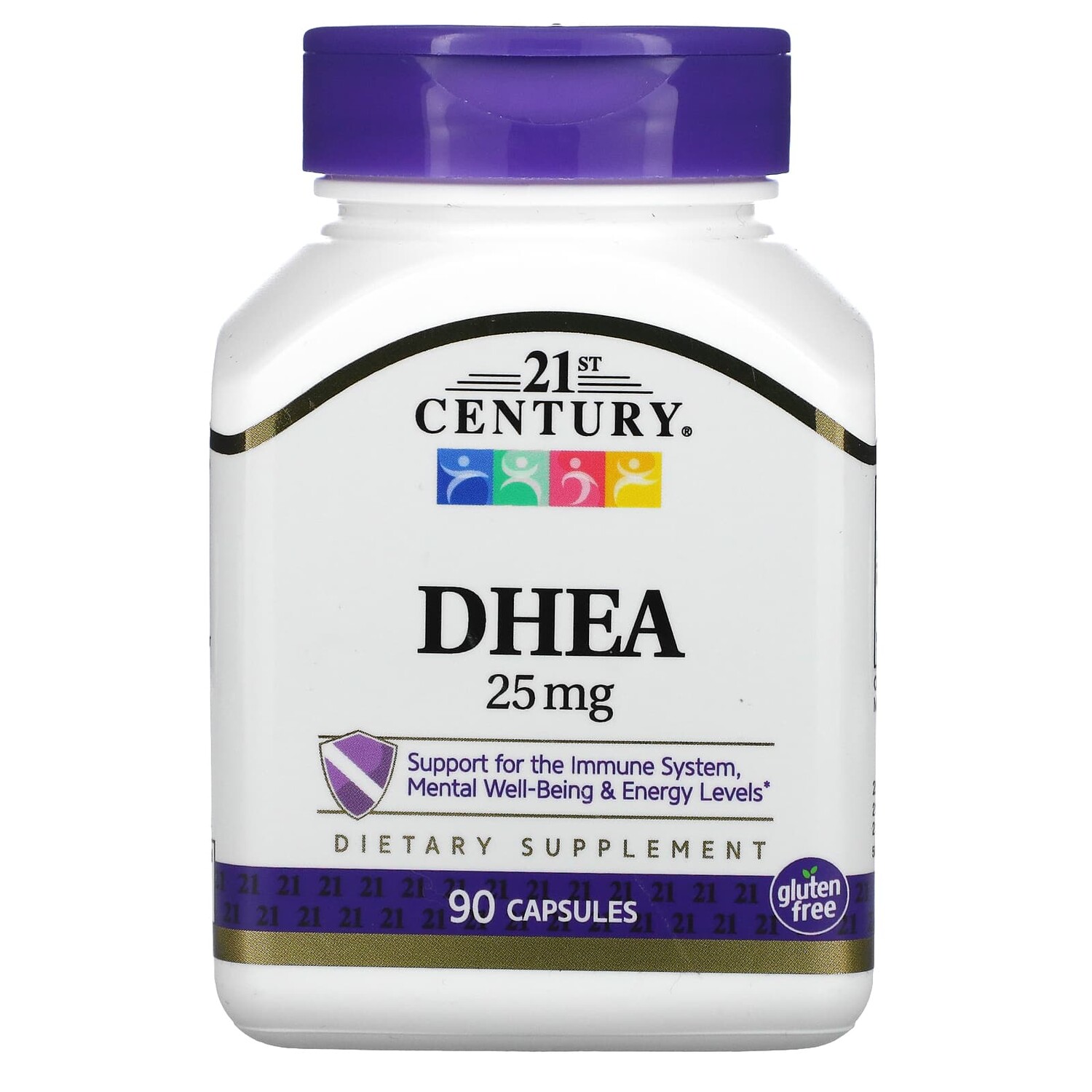 

DHEA, 25 мг, 90 капсул, 21st Century