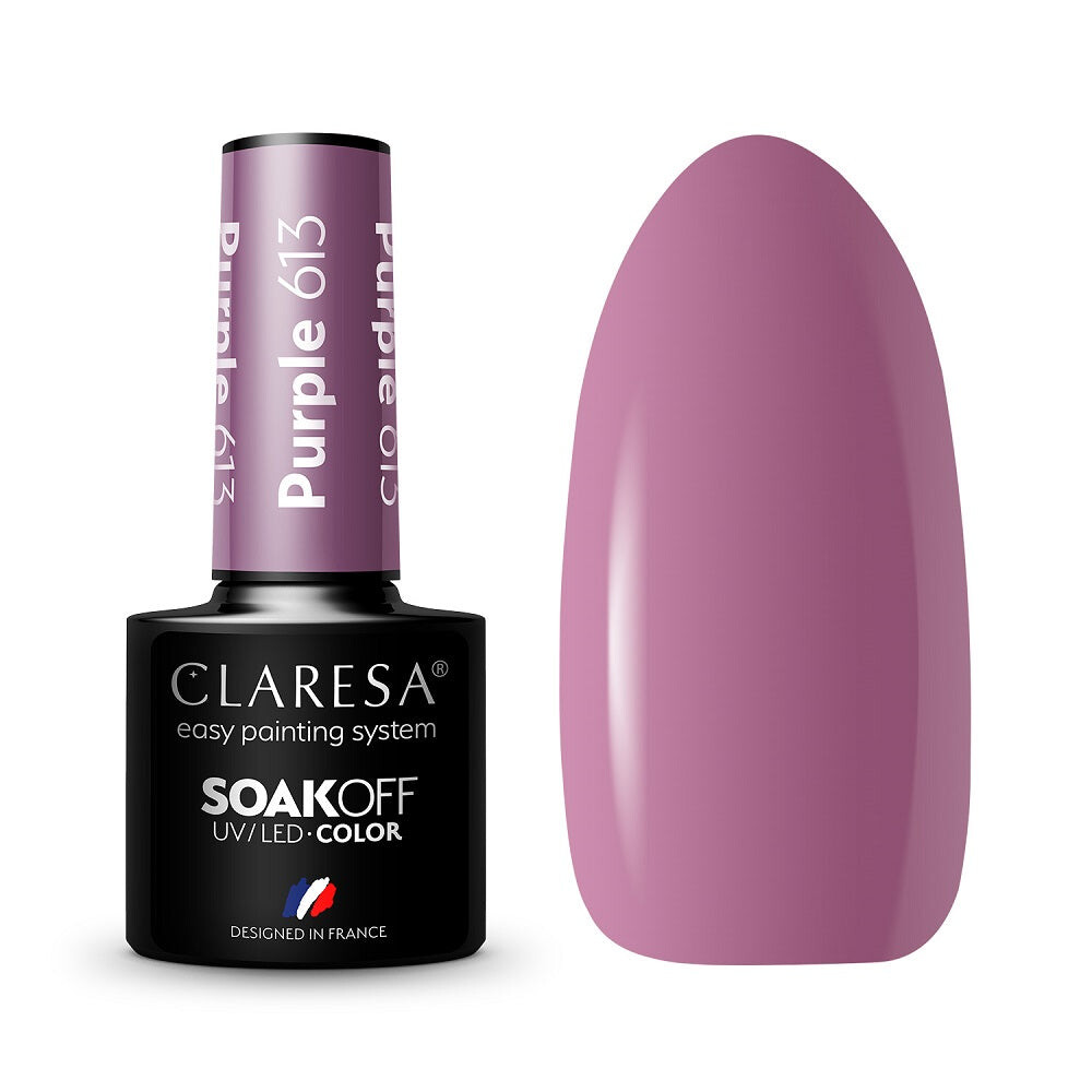 

Claresa Гибридный лак Soak Off UV/LED Purple 613 5г