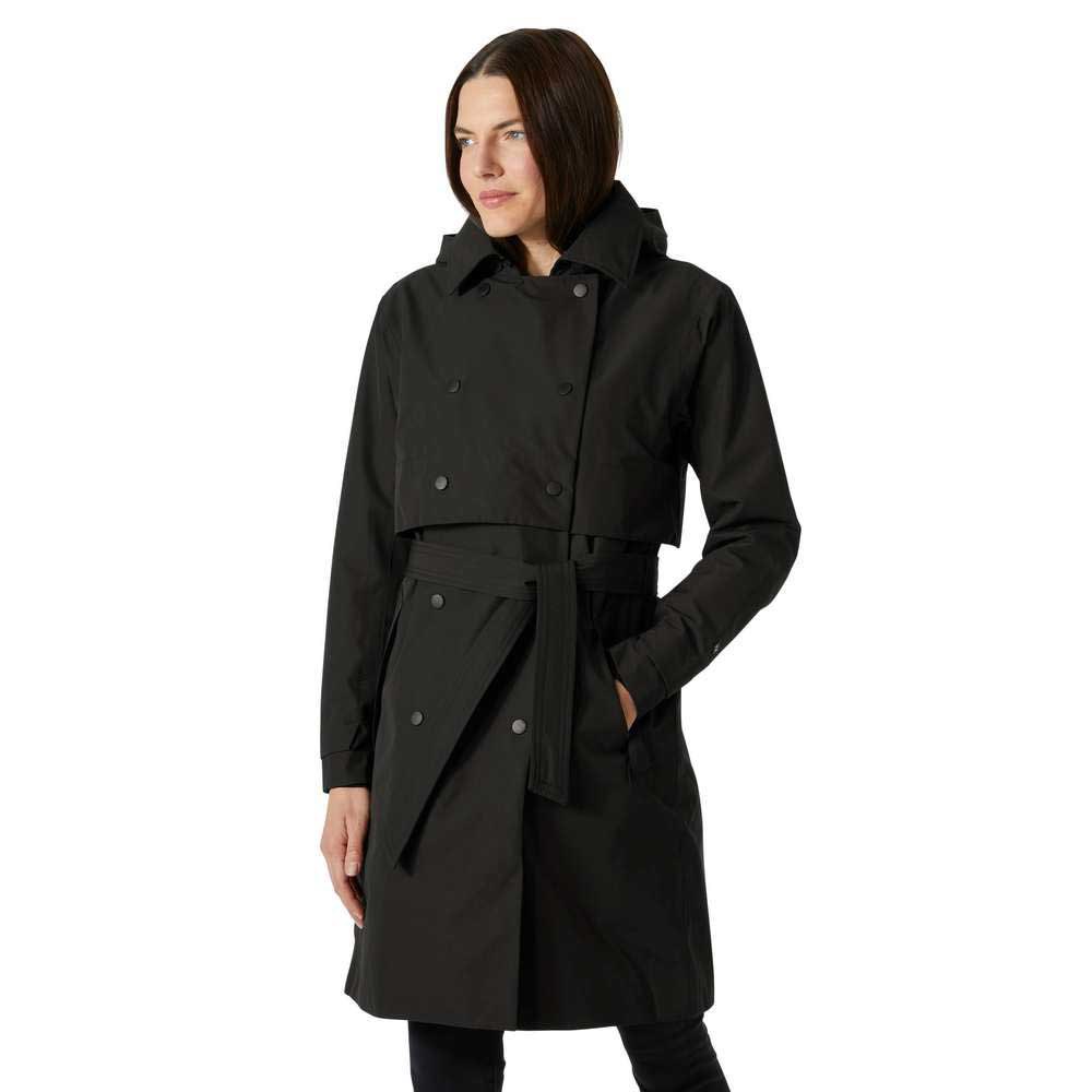 Пальто Helly Hansen Jane Trench Raincoat, черный