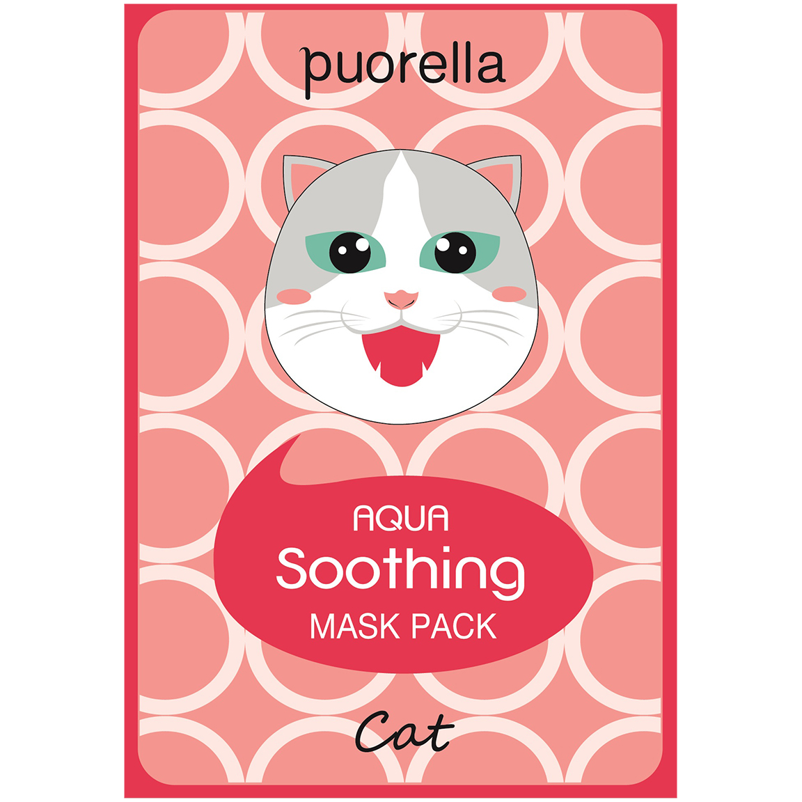 Puorella успокаивающая маска для лица - кошка, 23 г