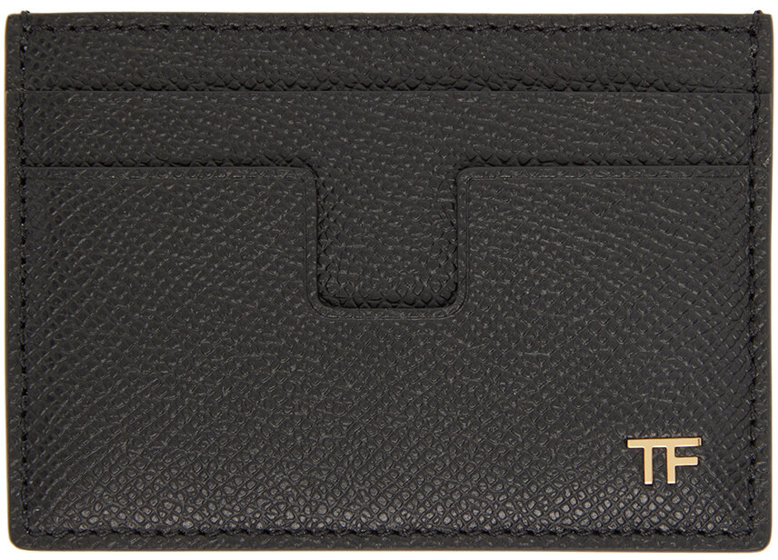 

Черный держатель для карт с зажимом для денег TOM FORD
