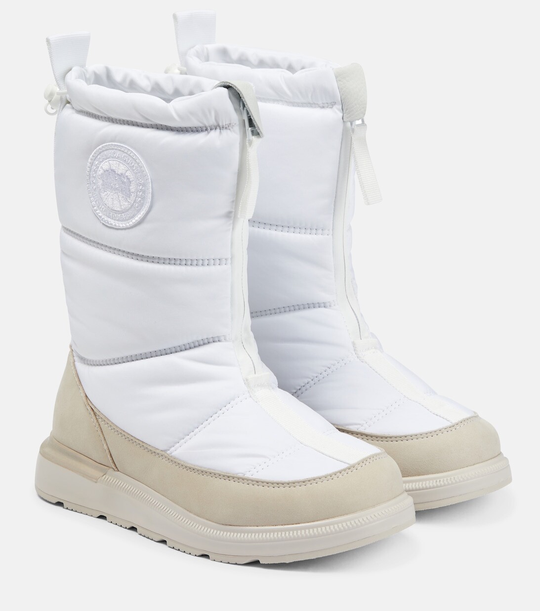 

Пуховые сапоги Cypress со складками Canada Goose, белый