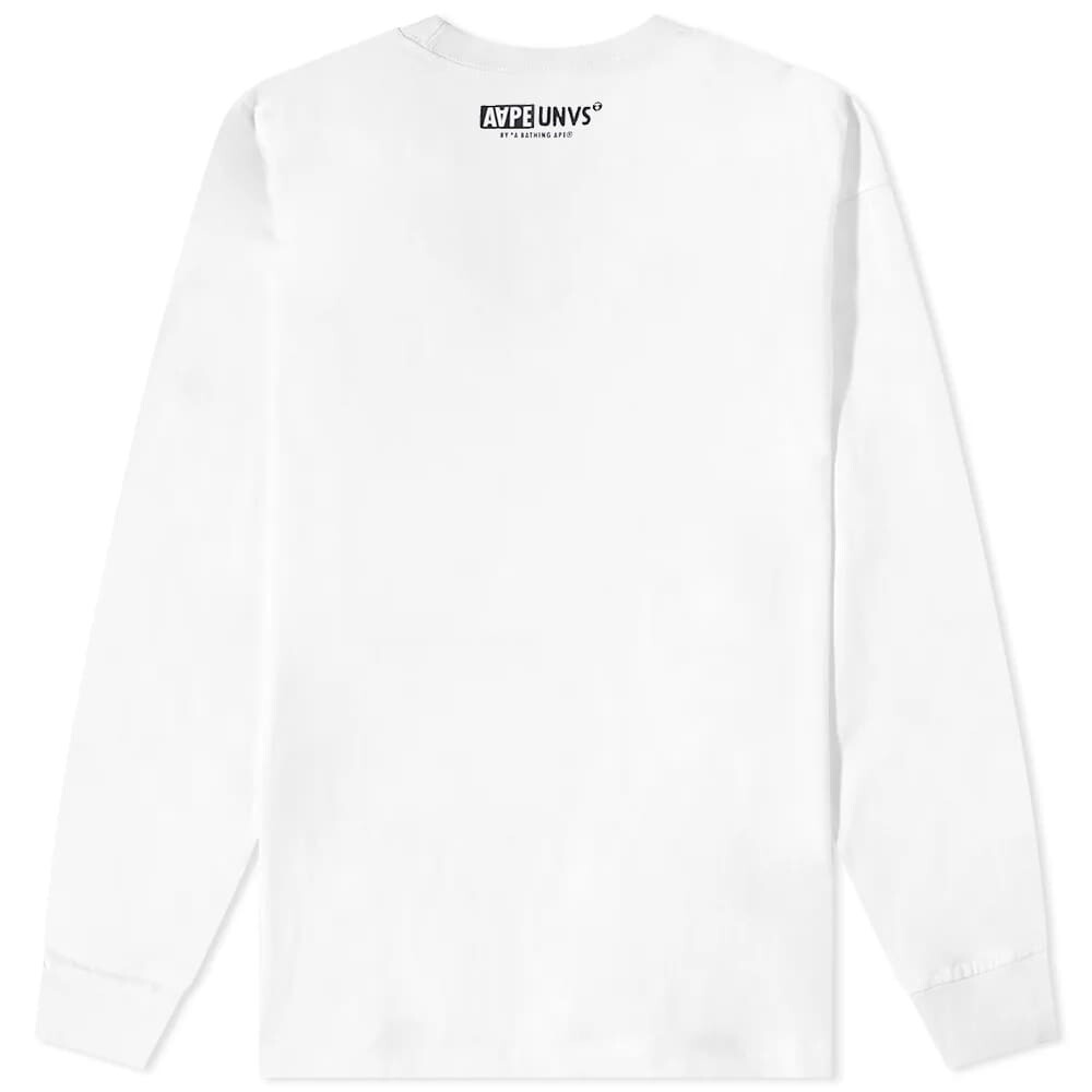 

Футболка AAPE Long Sleeve Basic Stamp Tee, Белый