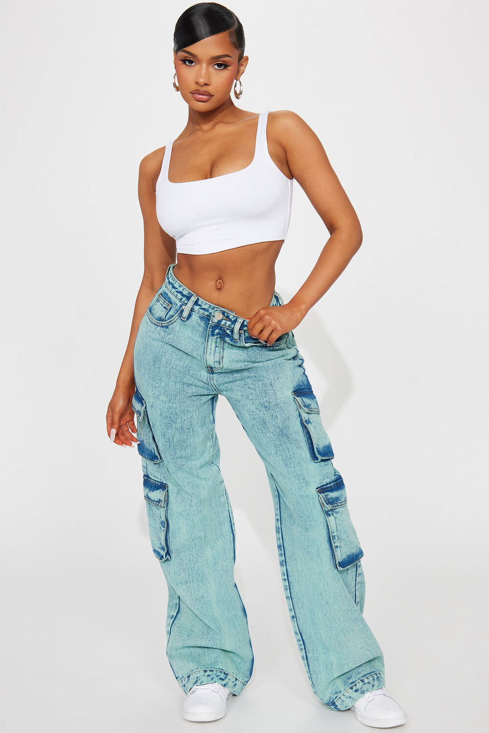 

Джинсы Fashion Nova YJDM50, аква