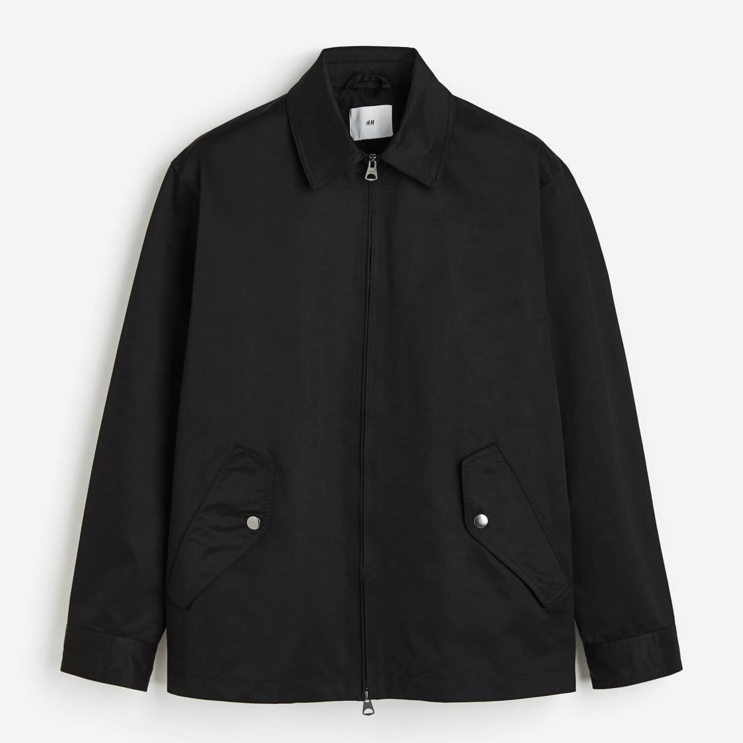 

Куртка H&M Loose Fit Twill, черный