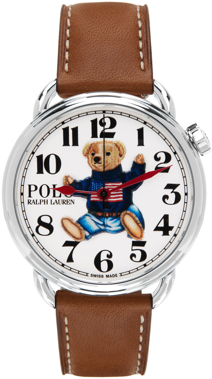 

Коричневые часы Sitting Polo Bear Polo Ralph Lauren