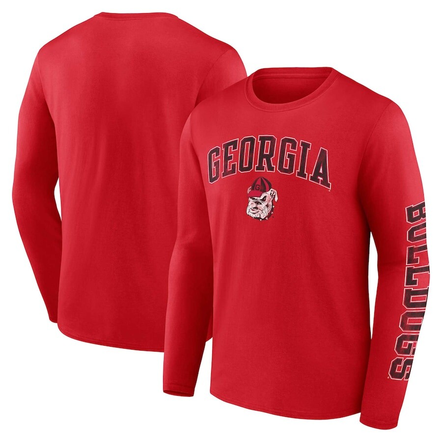 

Футболка с длинным рукавом Fanatics Branded Georgia Bulldogs, красный