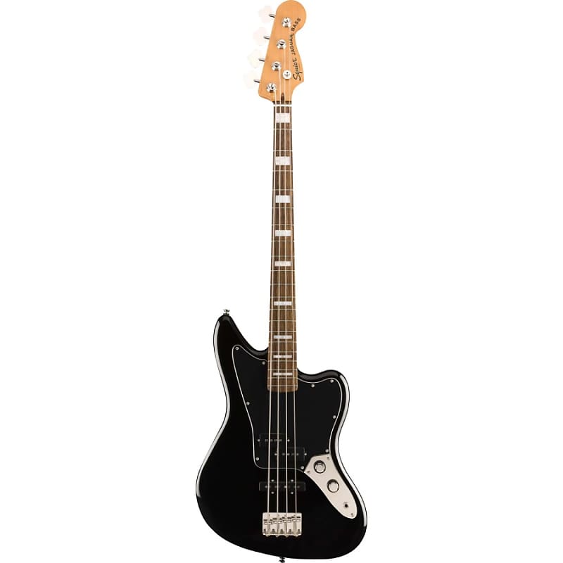 Squier Classic Vibe Jaguar Bass 4-струнная электрическая бас-гитара - черный Classic Vibe Jaguar Bass - Black цена и фото