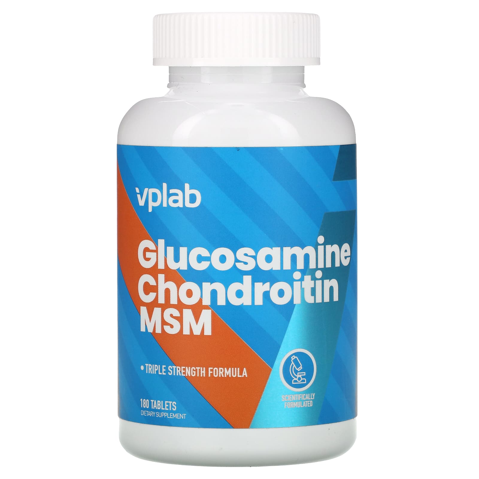 Глюкозамин Vplab с хондроитином и МСМ, 180 таблеток vplab глюкозамин с хондроитином и мсм 90 таблеток