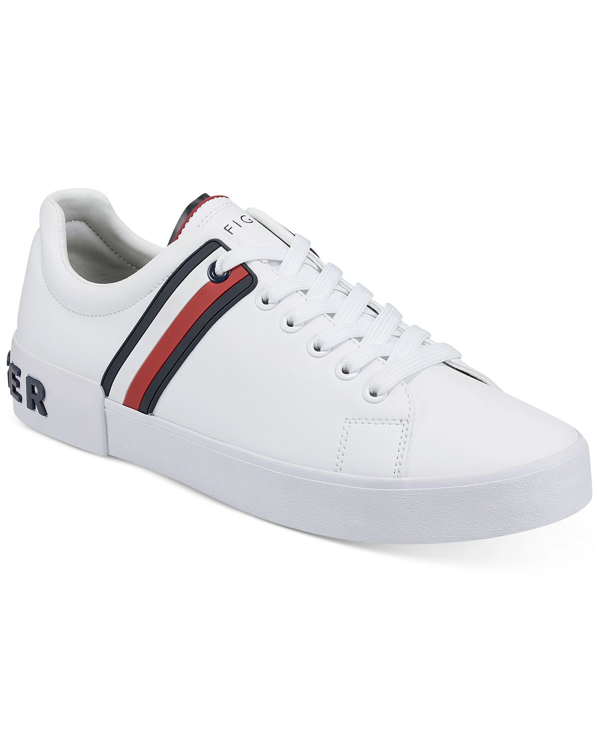 Мужские кроссовки на шнуровке ramus stripe Tommy Hilfiger, мульти - фото