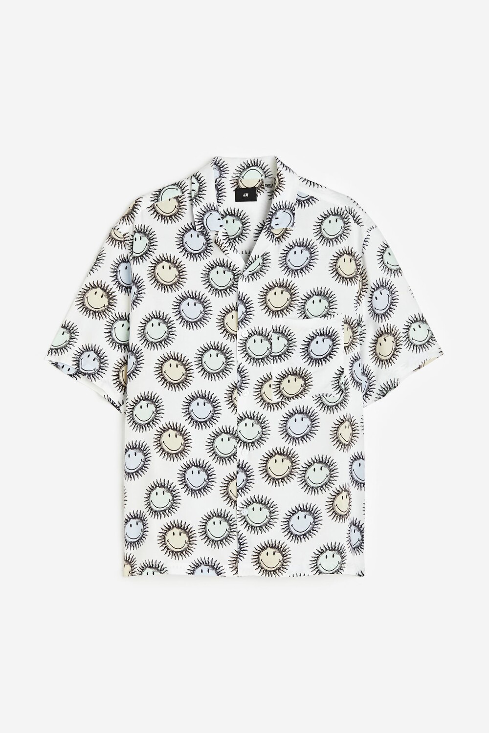 

Рубашка H&M Relaxed Fit Patterned Resort Shirt, мультиколор