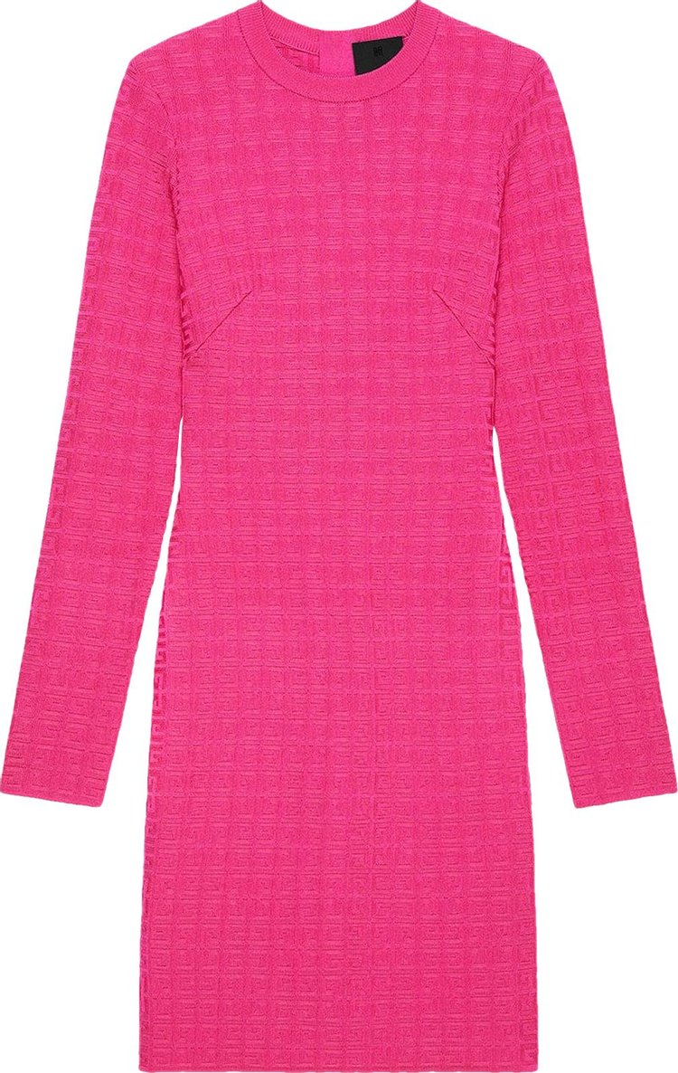 Платье Givenchy 4G Allover Knitted Dress 'Fuchsia', розовый