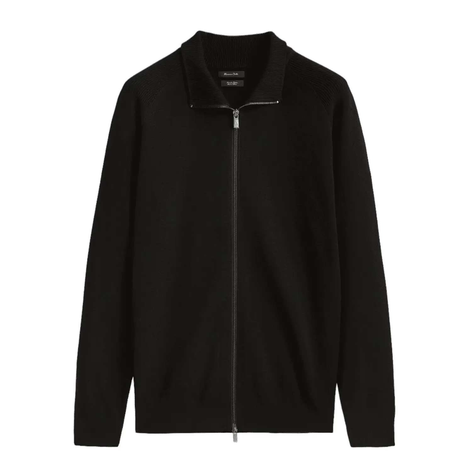 

Кардиган Massimo Dutti 100% Cotton With Zip, черный