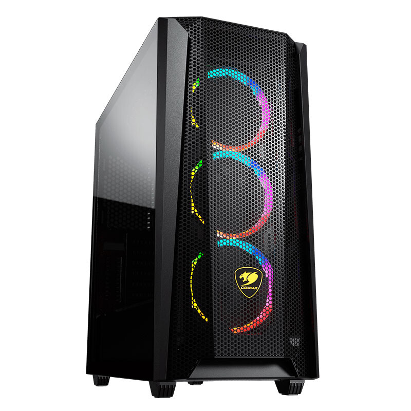 

Корпус Cougar MX660 Mesh RGB, Mid-Tower, черный