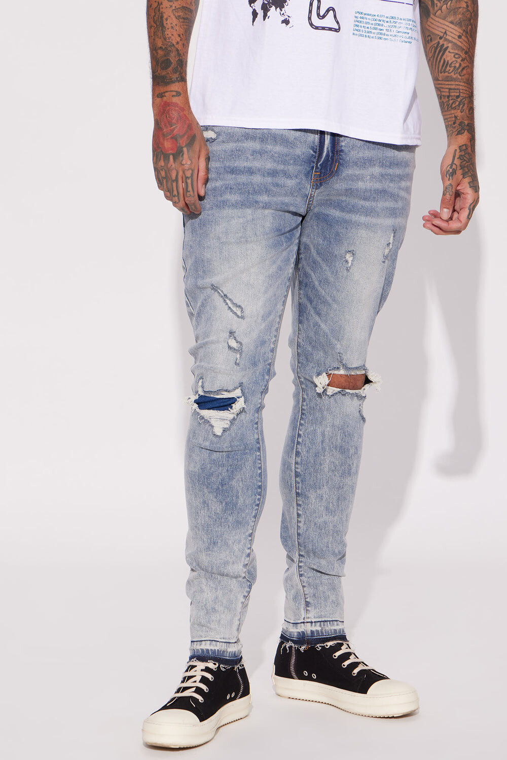 

Джинсы скинни Fashion Nova FNMK608, синий