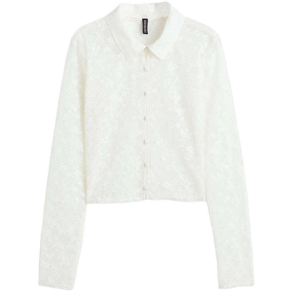 

Рубашка H&M Lace, кремовый