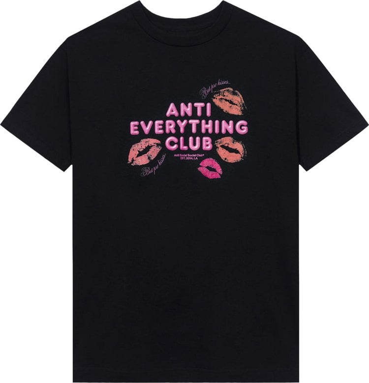 Футболка Anti Social Social Club Anti Everything Club <3 Tee 'Black', черный - фото