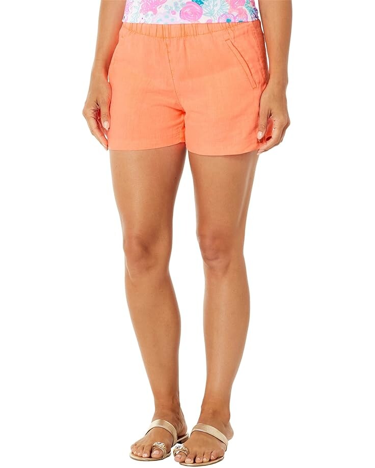 

Шорты Lilly Pulitzer Lilo Linen Shorts, цвет PB Bellini