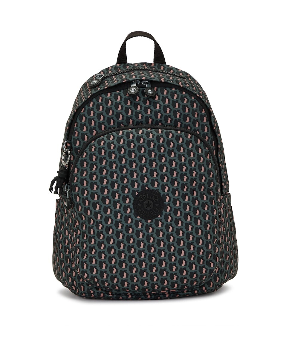 

Женский рюкзак с разноцветной верхней ручкой на молнии Kipling, мультиколор