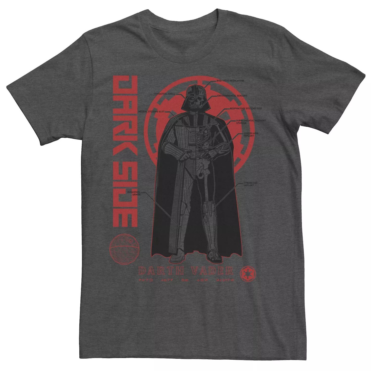 Мужская футболка с изображением Дарта Вейдера «Звездные войны» Licensed Character мужская футболка с костюмом дарта вейдера звездные войны licensed character