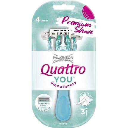 

70007930 Одноразовая бритва Quattro You, 3 шт., 57 г, Wilkinson Sword