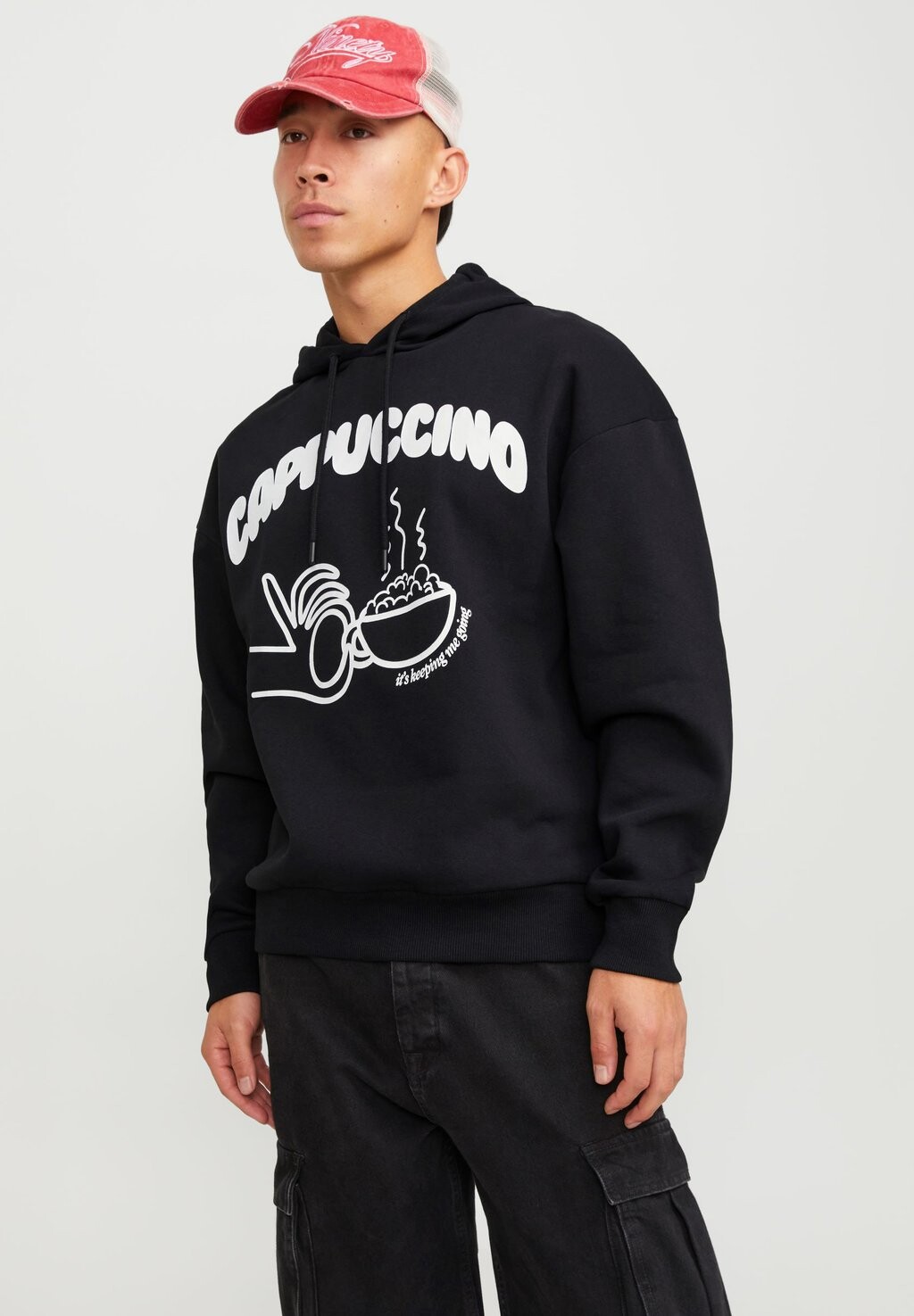 

Толстовка Jack & Jones КАПЮШОН JORCAPPA UNISEX, черный