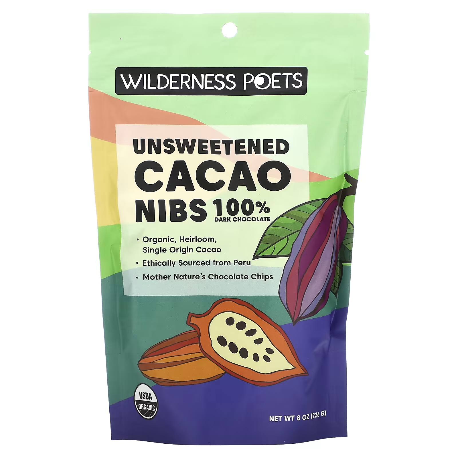 Какао-бобы Wilderness Poets органические, 226 г wilderness poets roasted and salted pistachios 8 oz 226 8 g