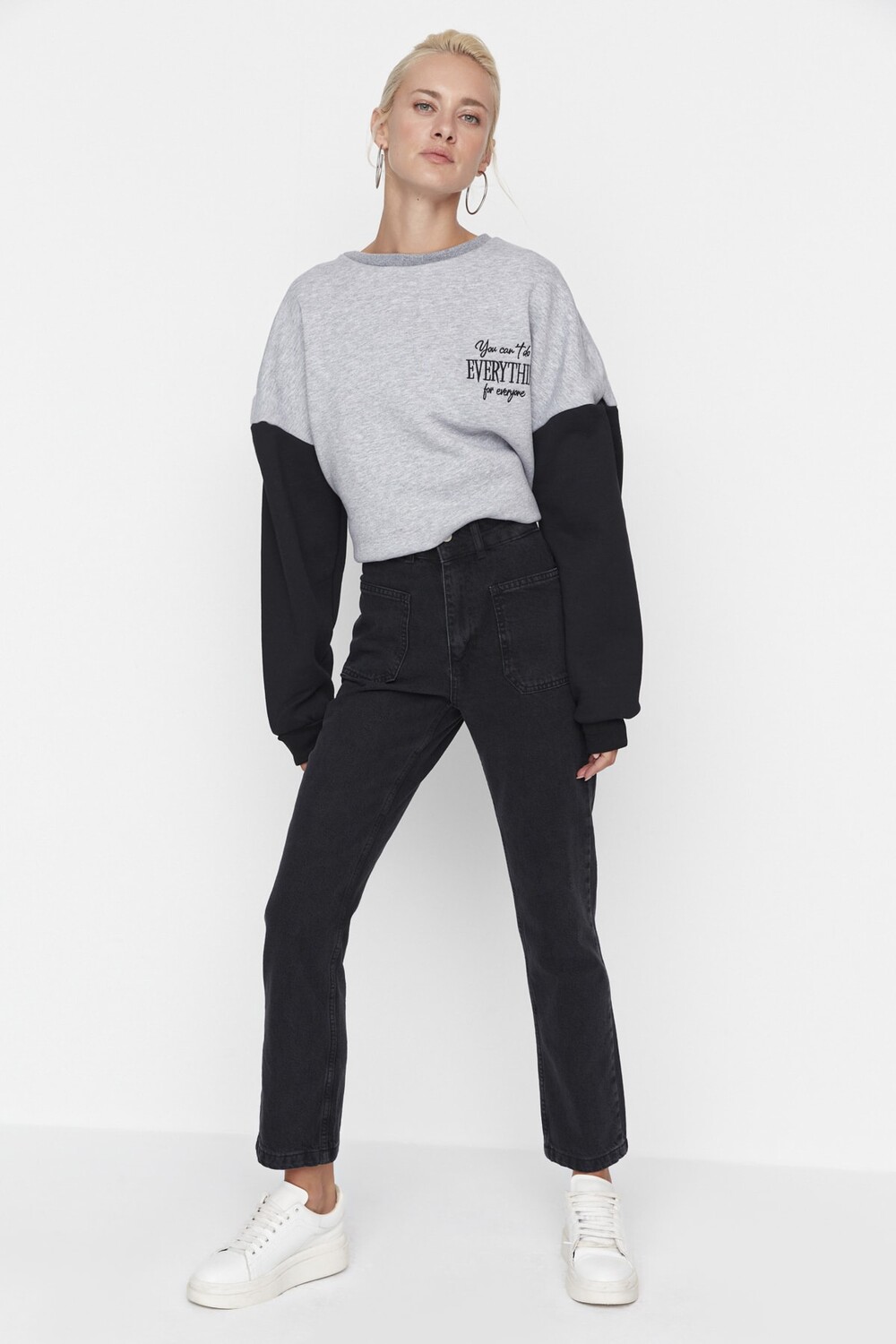 

Джинсы - Черный - Bootcut Trendyol, черный