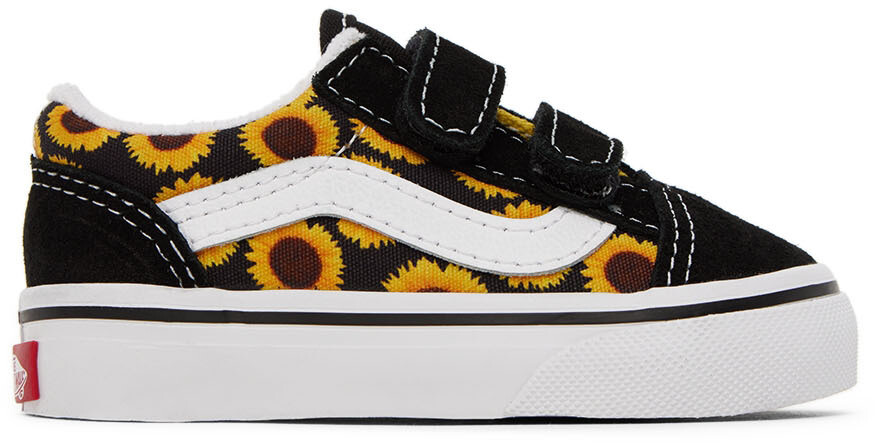 

Детские черно-желтые кроссовки Old Skool V Vans