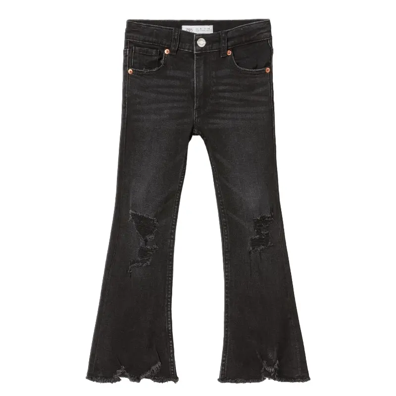 

Джинсы Zara Kids Flared Ripped, черный