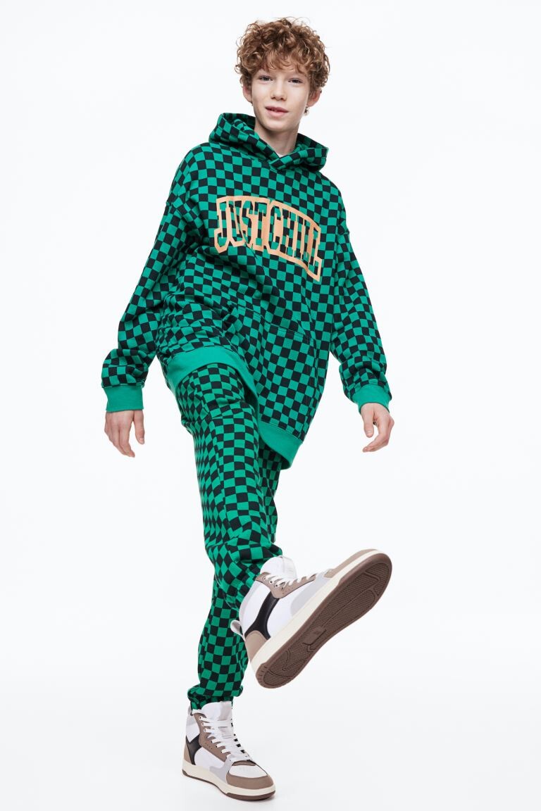 

Джоггеры H&M с принтом Chequered, зеленый