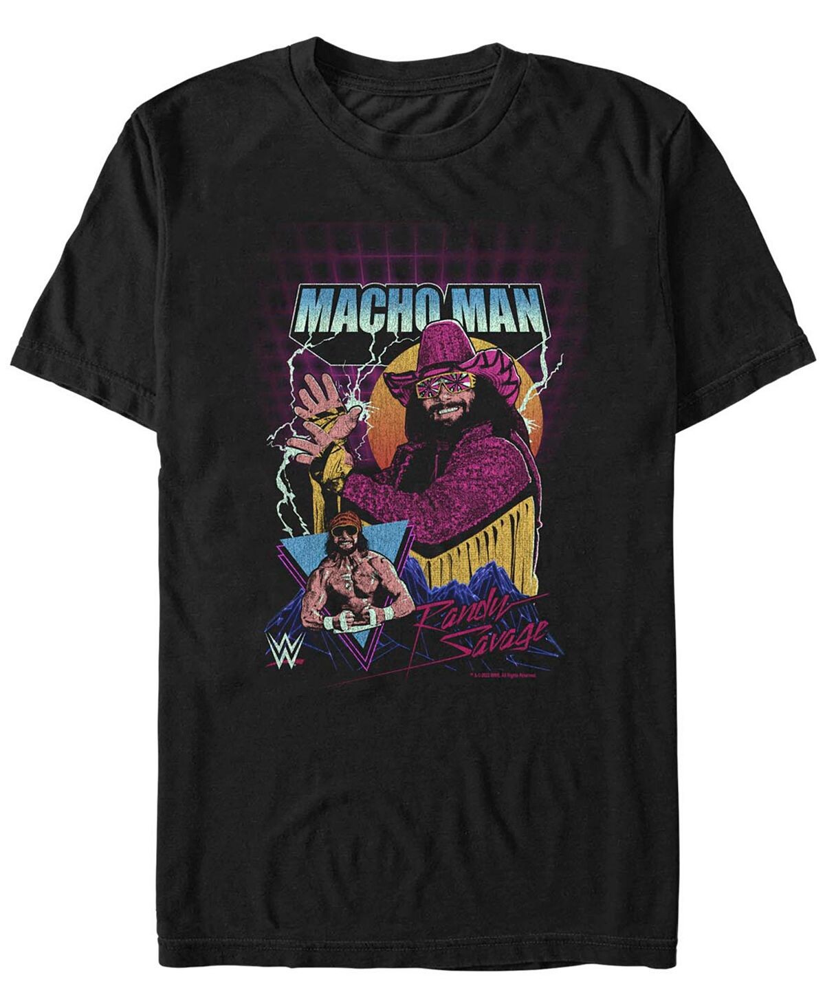 

Мужская футболка с коротким рукавом wwe macho man randy savage Fifth Sun, Черный
