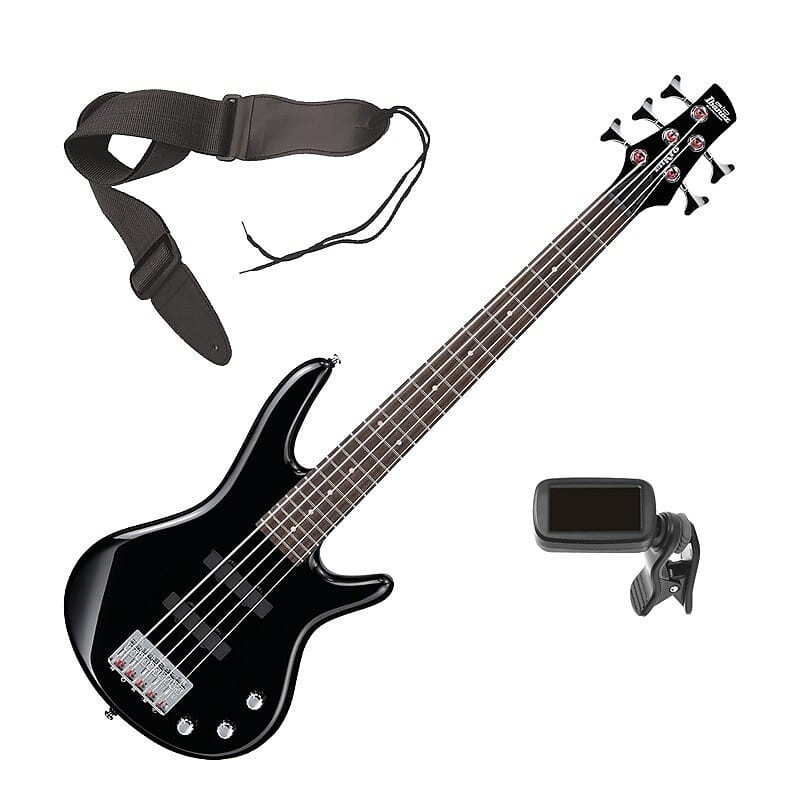 

Ibanez GSRM25 miKro 5-струнная бас-гитара - черный BONUS PAK
