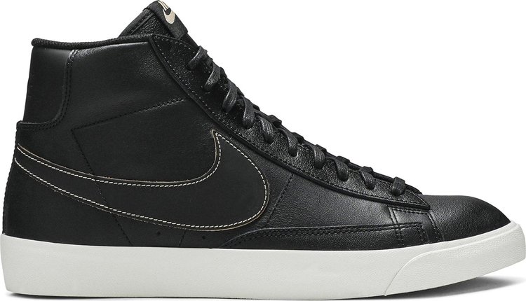 Nike blazer mid sale premium black leather