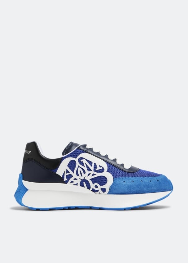 цена Кроссовки ALEXANDER MCQUEEN Sprint Runner sneakers, синий