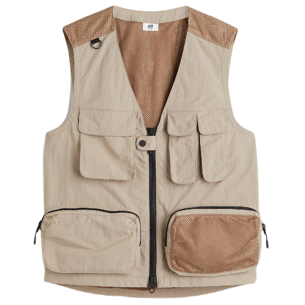 

Жилет H&M Nylon Outdoor, бежевый/коричневый