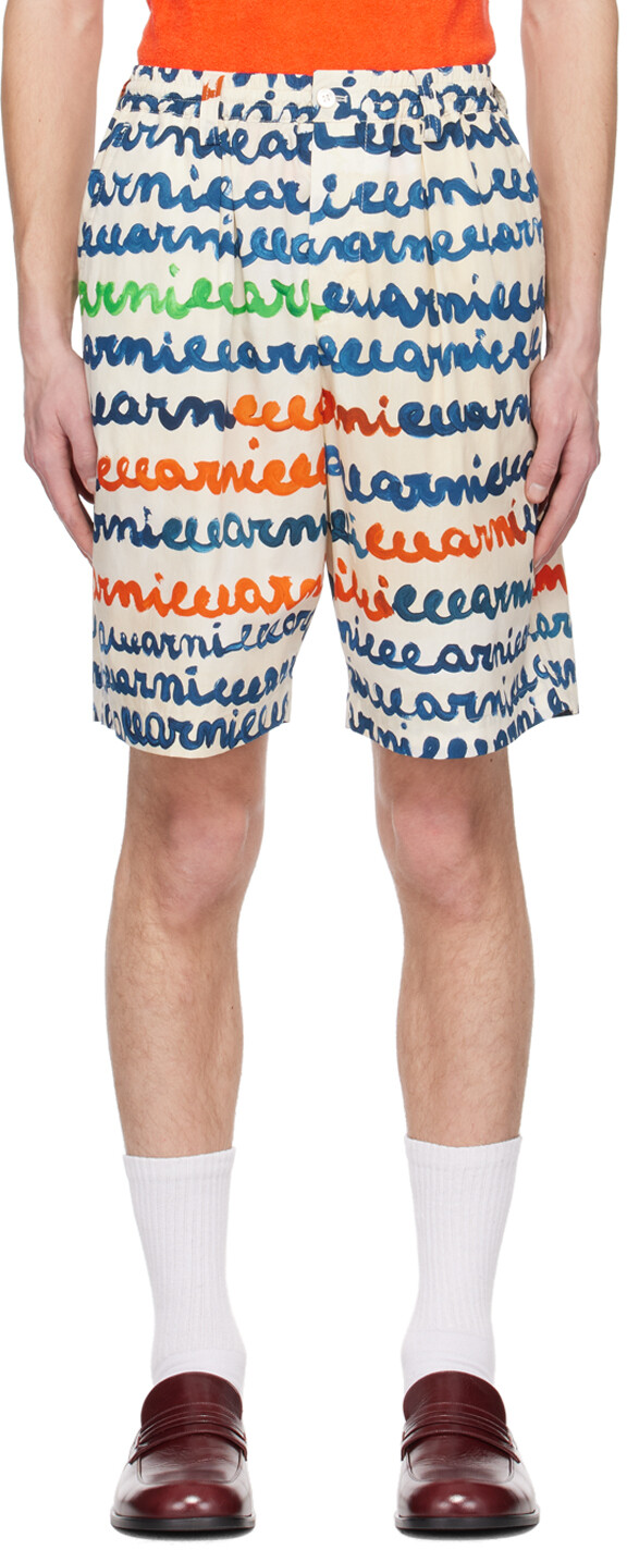 

Шорты-бермуды Off-White с кулиской Marni