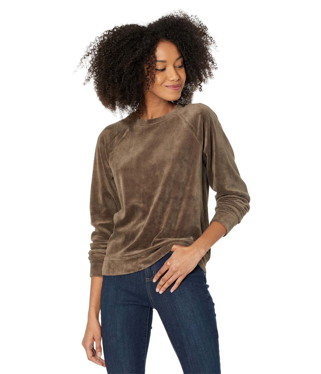 

Худи MONROW, Velour Vintage Raglan