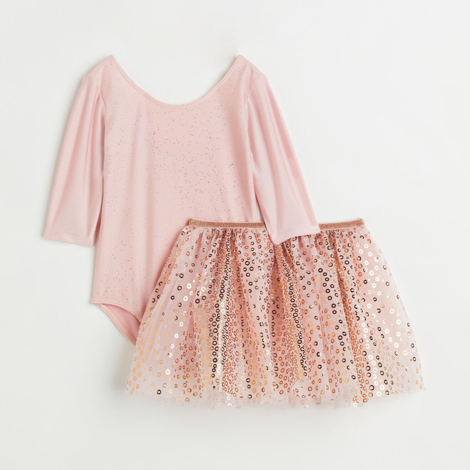 

Танцевальный костюм из 2 предметов H&M Patterned Circles, светло-розовый