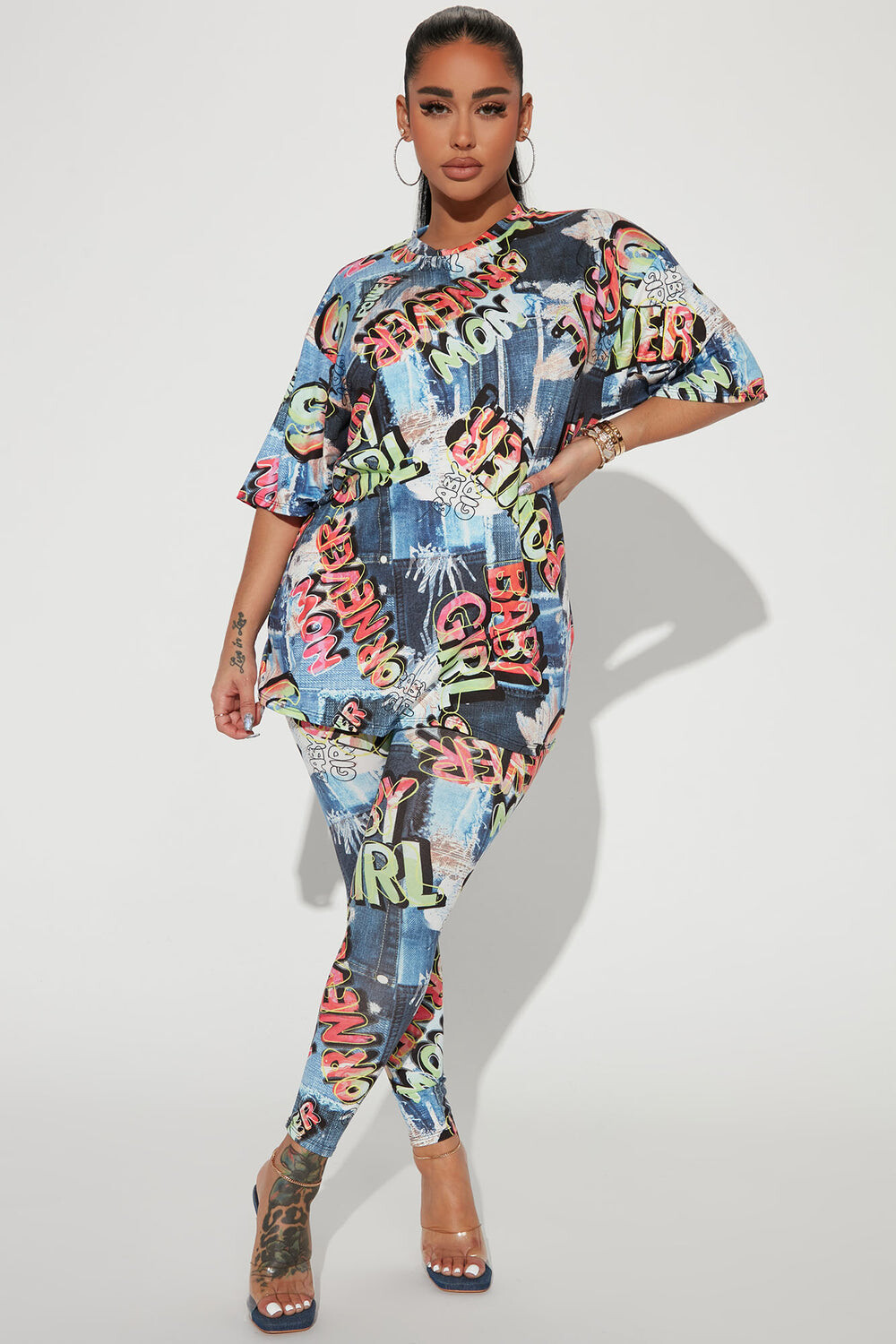 

Леггинсы Fashion Nova TP4252, синий