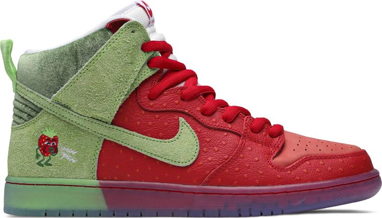 Кроссовки Nike Dunk High SB 'Strawberry Cough', красный фото