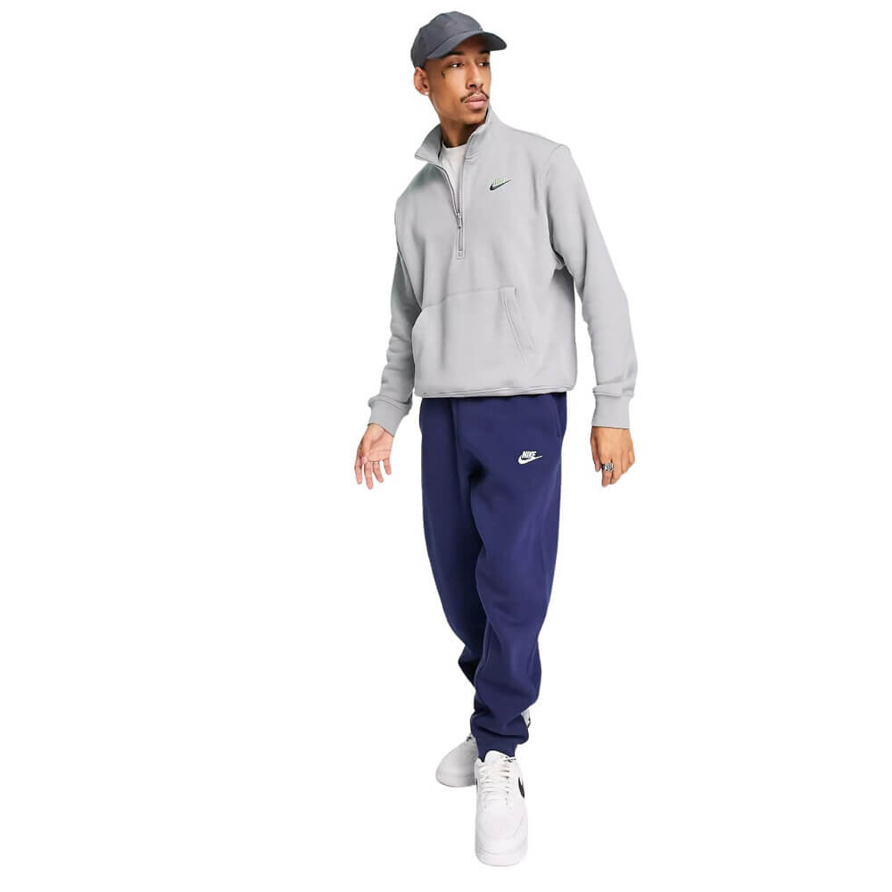 

Свитшот Nike Club Half Zip, серый