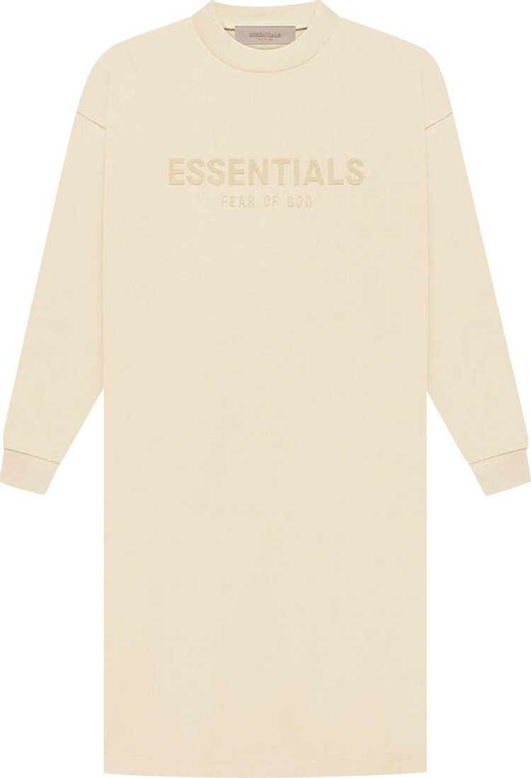 

Платье Fear of God Essentials Long-Sleeve Tee Dress 'Egg Shell', кремовый, Бежевый