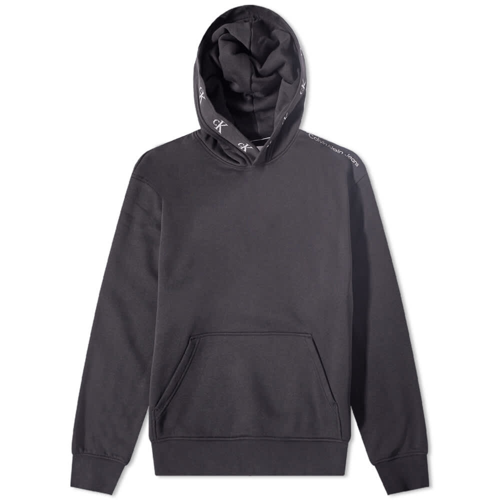 

Толстовка Calvin Klein Logo Jacquard Hoody, Серый
