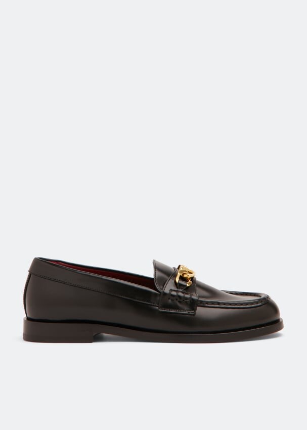 Лоферы VALENTINO GARAVANI VLogo Chain loafers , черный