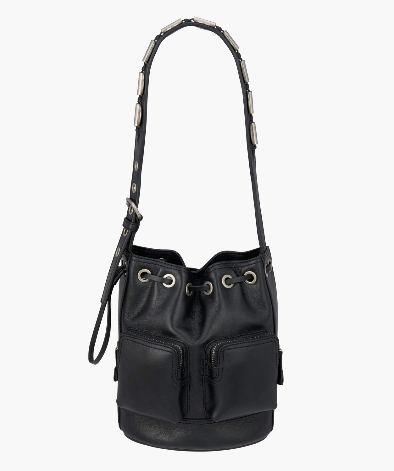 

Сумка Zara Lthr Bckt 11, черный