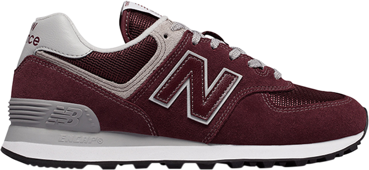 

Кроссовки New Balance Wmns 574, бордовый/серый