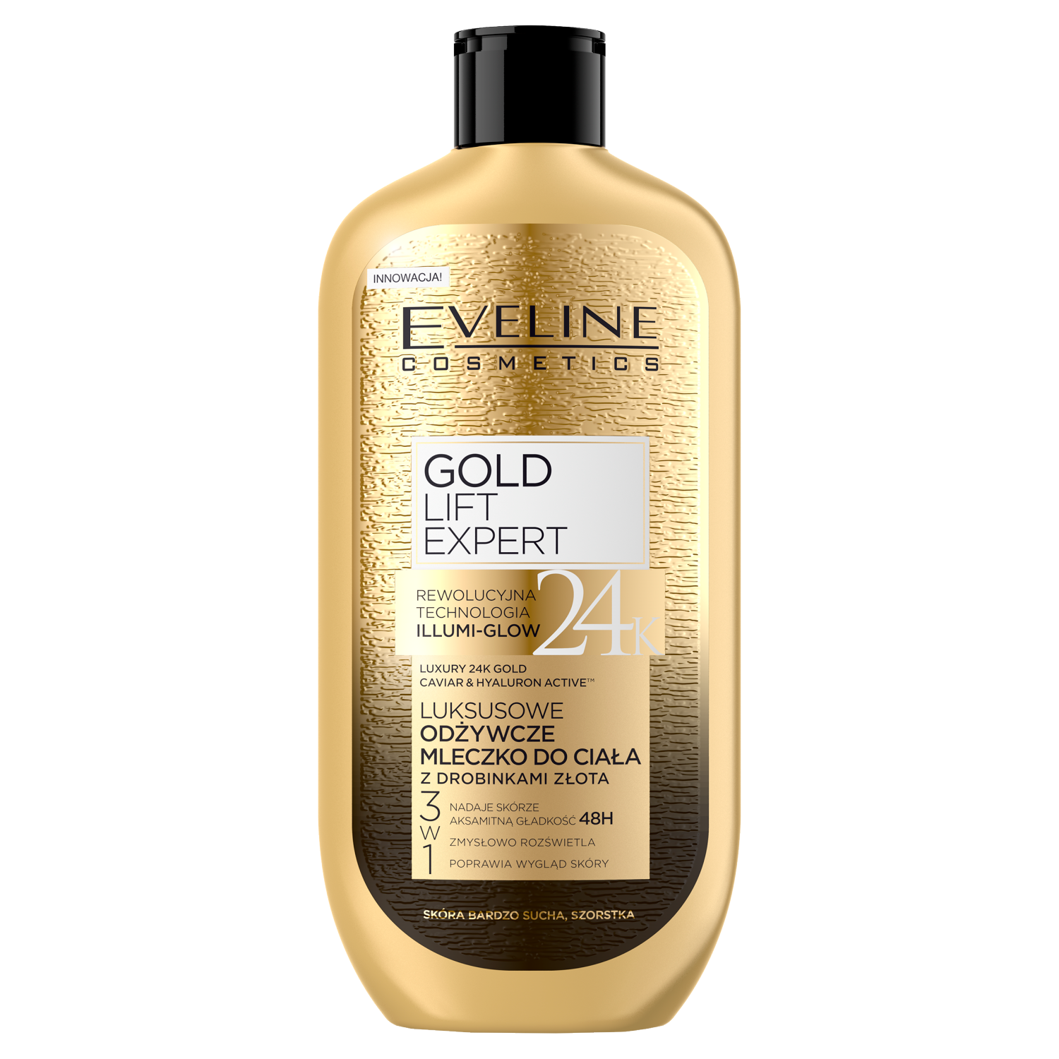 Eveline Cosmetics Gold Lift Expert питательное молочко для тела с частицами золота, 350 мл