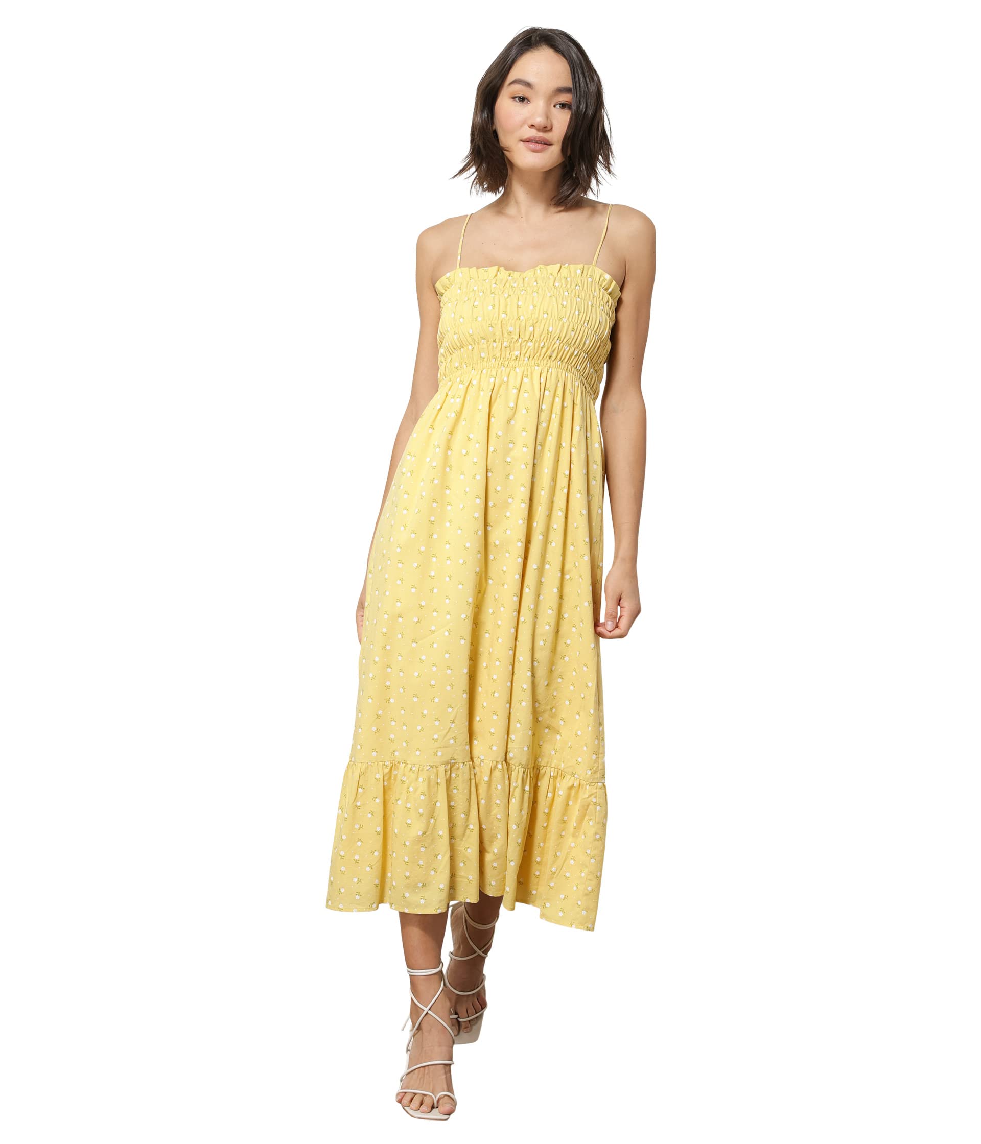Платье line and dot, Hailee Floral Print Midi Dress