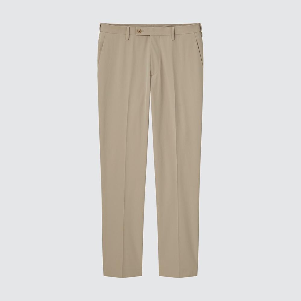 

Эластичные брюки Uniqlo, бежевый